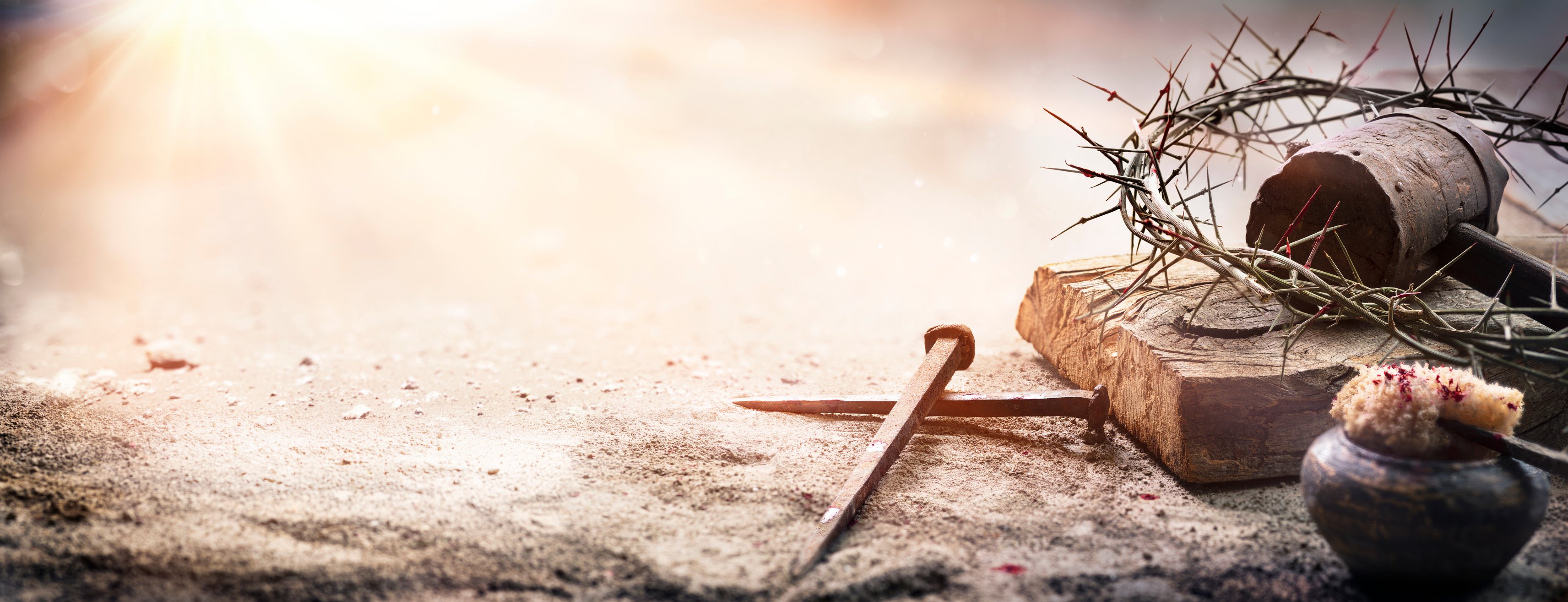 Calvary Of Jesus Christ - Crown Of Thorns And Cross